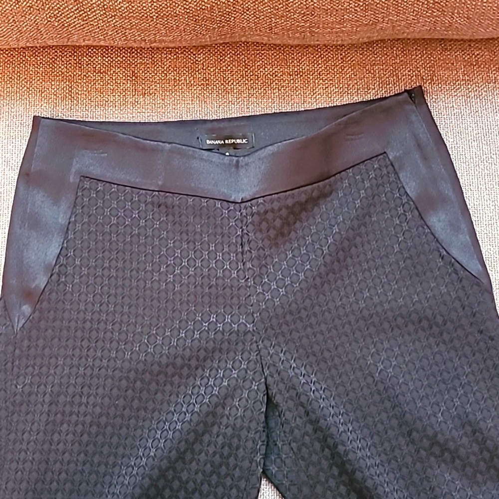 ❤️SALE❤️ Banana Republic jacquard tuxedo cropped pants